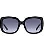 Fossil Women's FOS 2157/G/S 54mm Square Sunglasses, Color:Black - Image 2