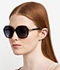 Fossil Women's FOS 2159/S 54mm Square Sunglasses, Color:Black - Image 3