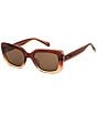Fossil Women's FOS 3181/S 56mm Rectangle Sunglasses - Image 1