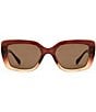 Fossil Women's FOS 3181/S 56mm Rectangle Sunglasses - Image 2