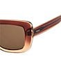 Fossil Women's FOS 3181/S 56mm Rectangle Sunglasses - Image 3