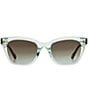 Color:Cry Green - Image 2 - Women's Havana FOS2126GS Square Sunglasses