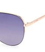 Fossil Women's FOS3137 Aviator Sunglasses, Color:Red Gold - Image 3