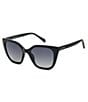 Color:Black - Image 1 - Women's FOS3138GS Cat Eye Sunglasses