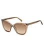 Color:Brown - Image 1 - Women's FOS3138GS Cat Eye Sunglasses