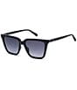 Fossil Women's FOS3173 56mm Square Sunglasses, Color:Black - Image 1