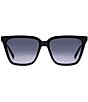 Fossil Women's FOS3173 56mm Square Sunglasses, Color:Black - Image 2