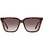 Fossil Women's FOS3173 56mm Square Sunglasses, Color:Havana - Image 2