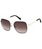 Fossil Women's FOS3174 59mm Square Sunglasses, Color:Raspberry - Image 1