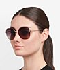 Fossil Women's FOS3174 59mm Square Sunglasses, Color:Raspberry - Image 3