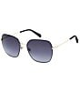 Fossil Women's FOS3174 59mm Square Sunglasses, Color:Black - Image 1