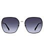 Fossil Women's FOS3174 59mm Square Sunglasses, Color:Black - Image 2