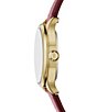 Fossil Women's Gilmore Quartz Three-Hand Red Leather Strap Watch - Image 4