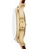 Fossil Women's Gilmore Three-Hand Leather Strap Watch, Color:Brown - Image 2