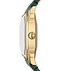 Fossil Women's Harlow Three-Hand Leather Strap Watch, Color:Green - Image 3