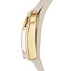 Color:Cream - Image 3 - Women's Harwell Analog Cream Leather Strap Watch