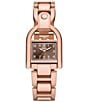 Color:Rose Gold - Image 1 - Women's Harwell Three-Hand Rose Gold Tone Stainless Steel Bracelet Watch