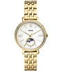 Color:Gold - Image 1 - Women's Jacqueline Multifunction Gold Stainless Steel Bracelet Watch