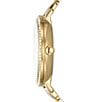 Color:Gold - Image 2 - Women's Jacqueline Multifunction Gold Stainless Steel Bracelet Watch