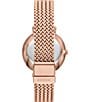 Color:Rose Gold - Image 3 - Women's Jacqueline Rose Gold Tone Stainless Steel Mesh Watch