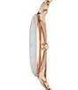Color:Rose Gold - Image 2 - Women's Jacqueline Three-Hand Date Rose Gold-Tone Stainless Steel Bracelet Watch and Jewelry Set