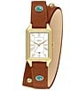 Fossil Women's Raquel Quartz Three Hand Date Brown Leather Strap Watch, Color:Brown - Image 1