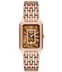 Color:Rose Gold - Image 1 - Women's Raquel Three-Hand Date Rose Gold Tone Stainless Steel Bracelet Watch