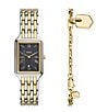 Fossil Women's Raquel Three-Hand Two-Tone Stainless Steel Bracelet Watch and Bracelet Set, Color:Two Tone - Image 1