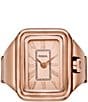 Color:Rose Gold - Image 3 - Women's Raquel Two-Hand Rose Gold Tone Stainless Steel Watch Ring