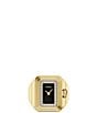 Fossil Women's Raquel Two-Hand Stone Stainless Steel Ring Watch - Image 2