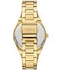 Color:Gold - Image 3 - Women's Scarlette Three-Hand Gold Stainless Steel Bracelet Watch