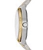 Color:Two Tone - Image 2 - Women's Scarlette Three-Hand Two-Tone Stainless Steel Bracelet Watch