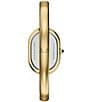 Fossil Women's Sloan Three-Hand Analog Stainless Steel Bangle Watch, Color:Gold - Image 2