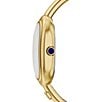 Fossil Women's Sloan Three-Hand Analog Stainless Steel Bangle Watch, Color:Gold - Image 3