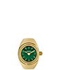 Fossil Women's Two-Hand Gold-Tone Stainless Steel Ring Watch - Image 2