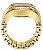 Color:Gold - Image 2 - Women's Two-Hand Stainless Steel Ring Watch