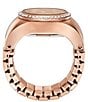 Color:Rose Gold - Image 2 - Women's Two-Hand Stainless Steel Ring Watch
