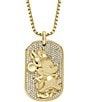 Color:Gold - Image 1 - x Disney© Special Edition Gold-Tone Stainless Steel Minnie Mouse Dog Tag Pendant Necklace