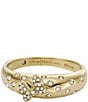 Color:Gold - Image 3 - x Disney© Special Edition Minnie Mouse Gold-Tone Stainless Steel Center Focal Band Ring