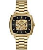 Fossil x Nick Jonas Machine Luxe Automatic Stainless Steel Bracelet Watch, Color:Gold - Image 1
