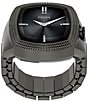 Fossil x Nick Jonas Machine Luxe Vignette Two-Hand Stainless Steel Ring Watch, Color:Gunmetal - Image 2