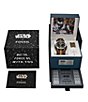 Color:Brown - Image 4 - x Star Wars Unisex Limited Edition Han Solo Analog Brown Leather Strap Watch