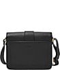 Color:Black - Image 2 - Zoey Medium Flap Crossbody Bag