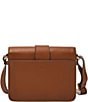 Color:Brown - Image 2 - Zoey Medium Flap Crossbody Bag