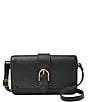 Color:Black - Image 1 - Zoey Small Magnetic Buckle Crossbody Bag