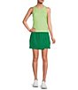 Color:Emerald/Tomatillo - Image 3 - Ace Elastic Waist Slim Asymmetrical Hem UPF Pull-On Skort