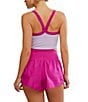 Free People FP Movement All Clear Color Block Scoop Neckline Razorback Sleeveless Cami, Color:Lavendar Glaze - Image 6