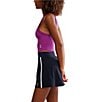 Free People FP Movement All Clear V-Neck Sleeveless Cropped Cami, Color:Deep Mulberry - Image 3