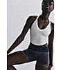 Free People FP Movement All Clear V-Neck Sleeveless Cropped Cami, Color:White - Image 9