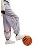 Free People FP Movement All Star Logo Mid-Rise Slouchy Cinched Hem Sweatpants, Color:Steel Sport - Image 3